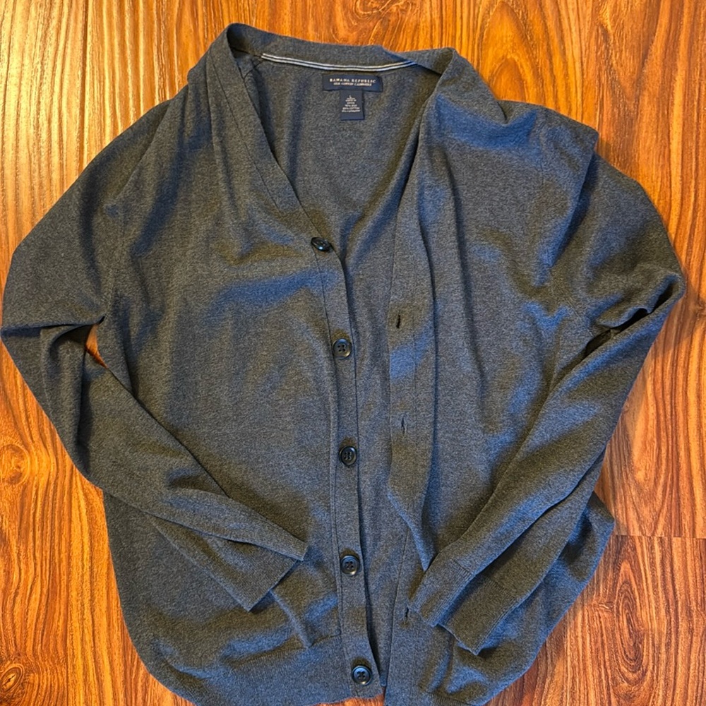 Banana Republic Slik Cotton Cashmier cartigan